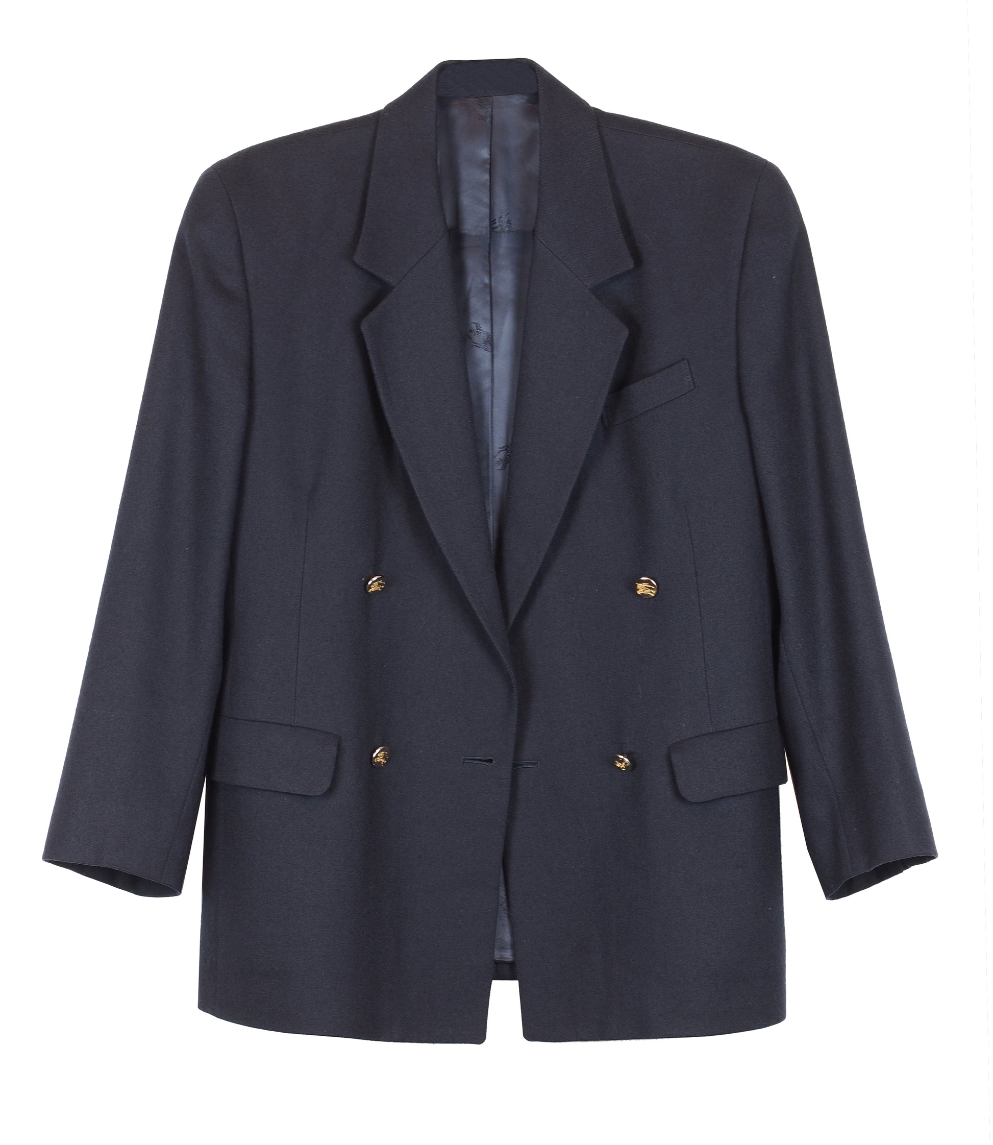 DOUBLE BREASTED BURBERRY BLAZER - CHRISTINA FISCHER