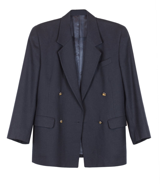DOUBLE BREASTED BURBERRY BLAZER - CHRISTINA FISCHER