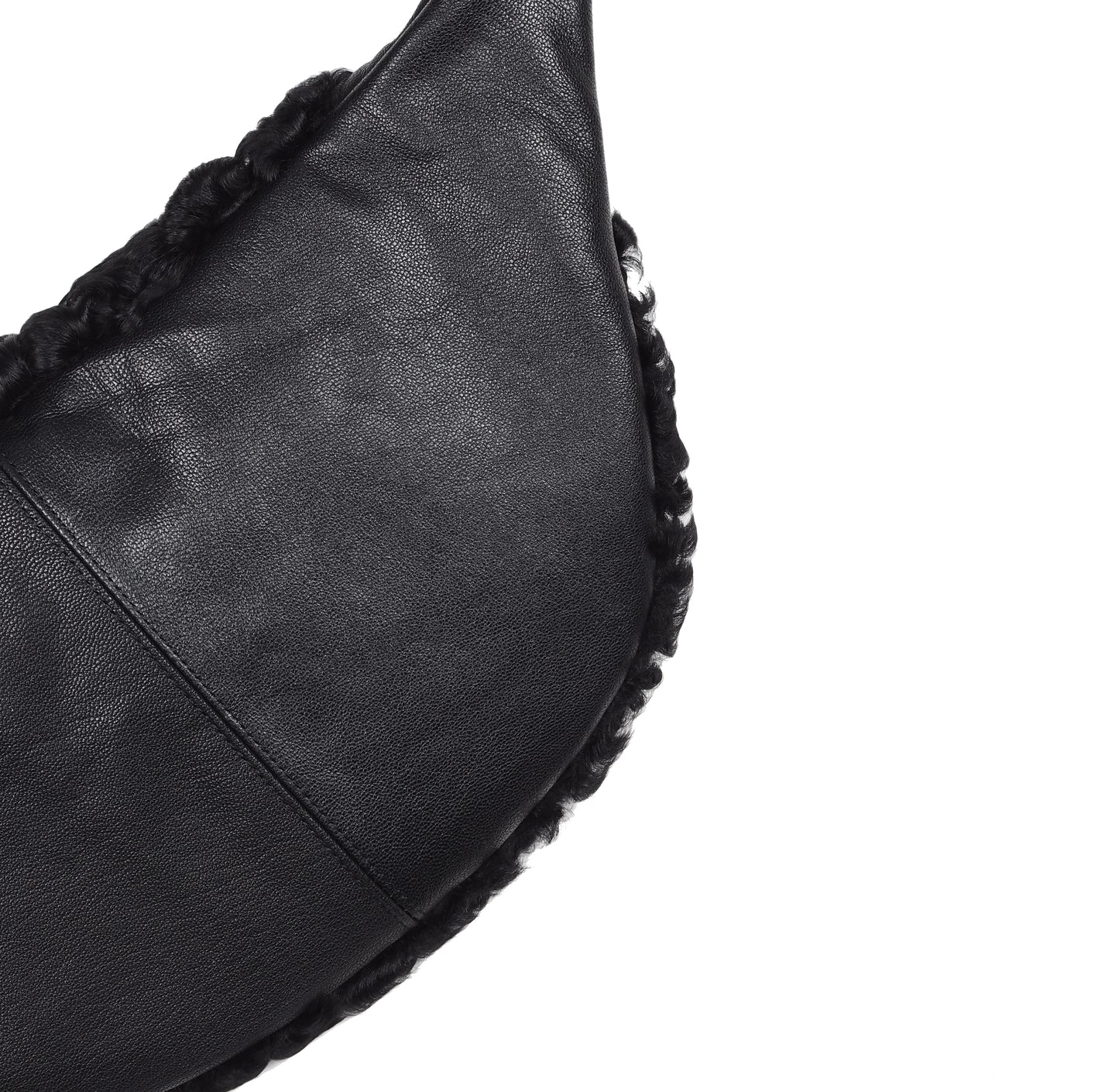 LIMITED EDITION BLACK FUR BUM BAG - CHRISTINA FISCHER