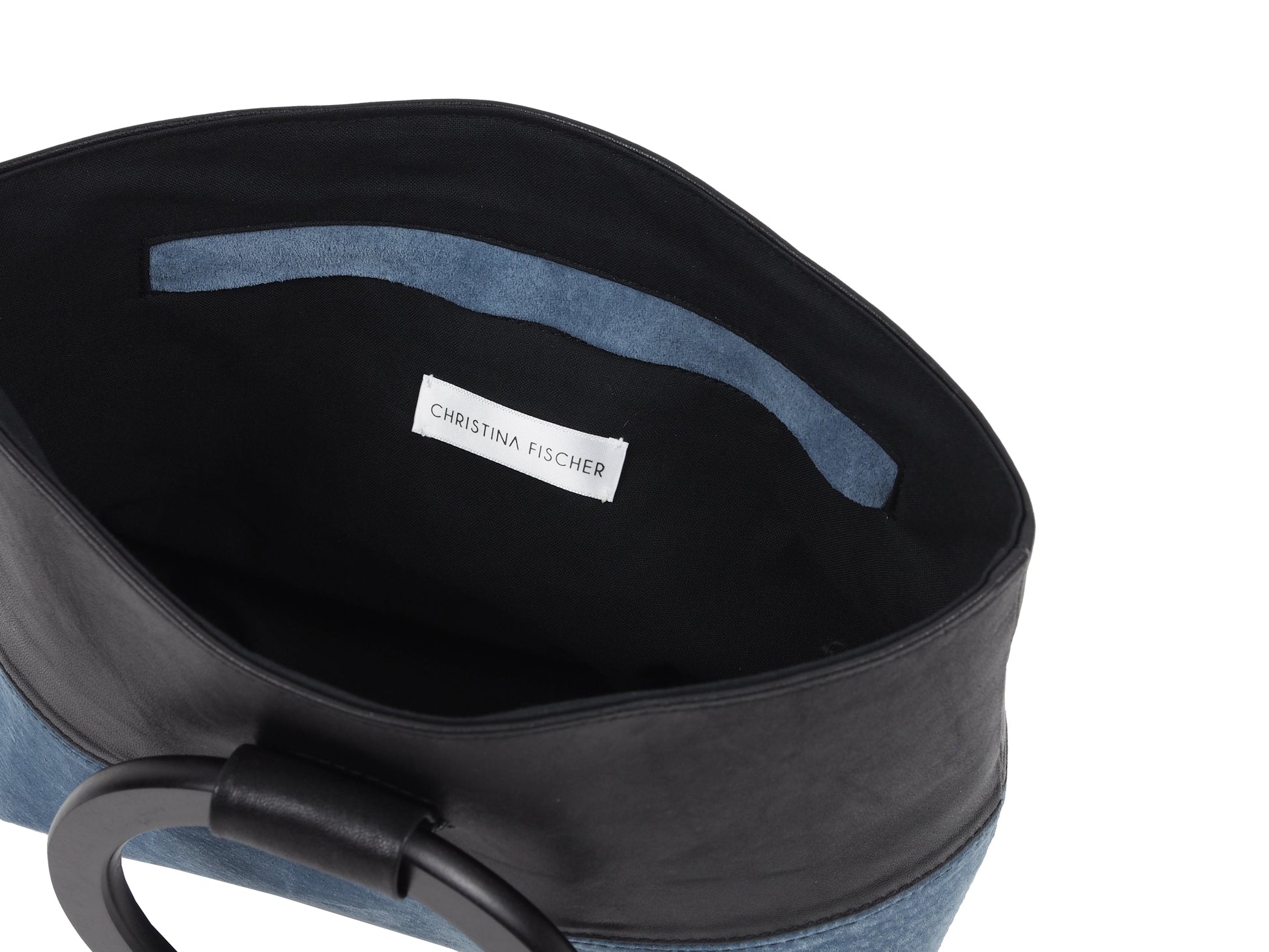 HANDBAG WITH ROUND HANDLES - CHRISTINA FISCHER