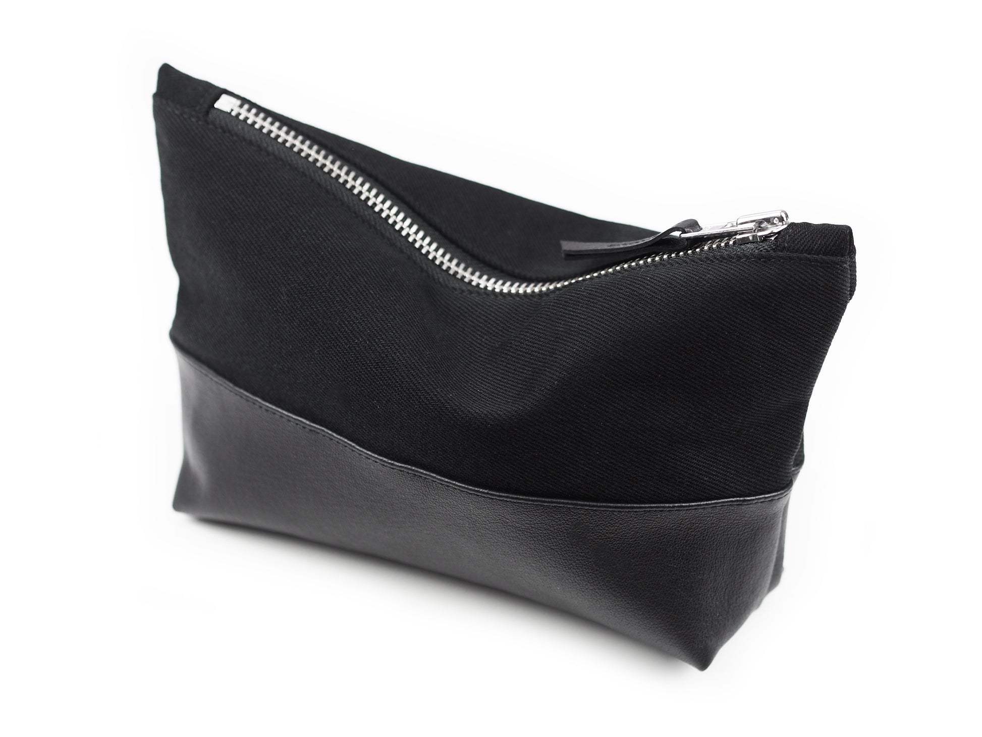 LEATHER / DENIM CLUTCH - CHRISTINA FISCHER