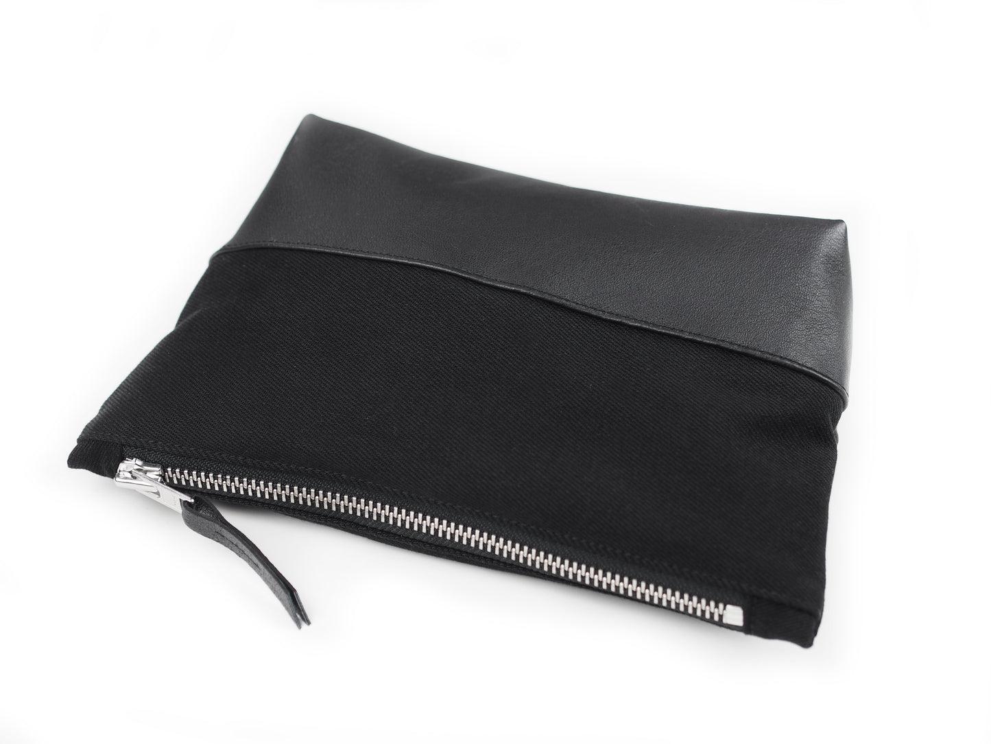 LEATHER / DENIM CLUTCH - CHRISTINA FISCHER