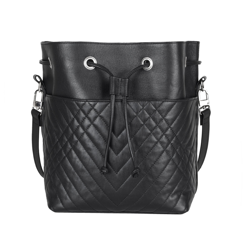 QUILTED BUCKET BAG - CHRISTINA FISCHER