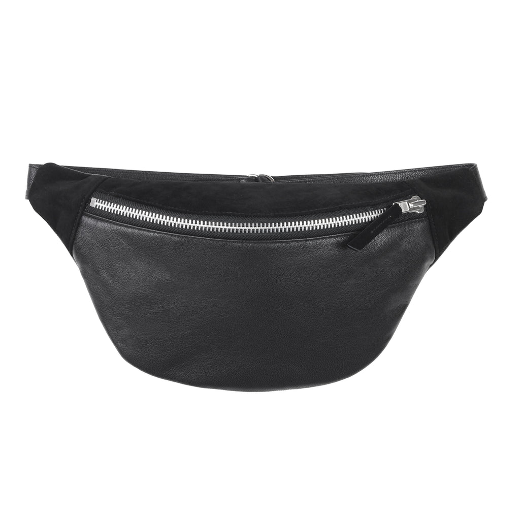 SIMPLE SUEDE AND LEATHER BUM BAG - CHRISTINA FISCHER