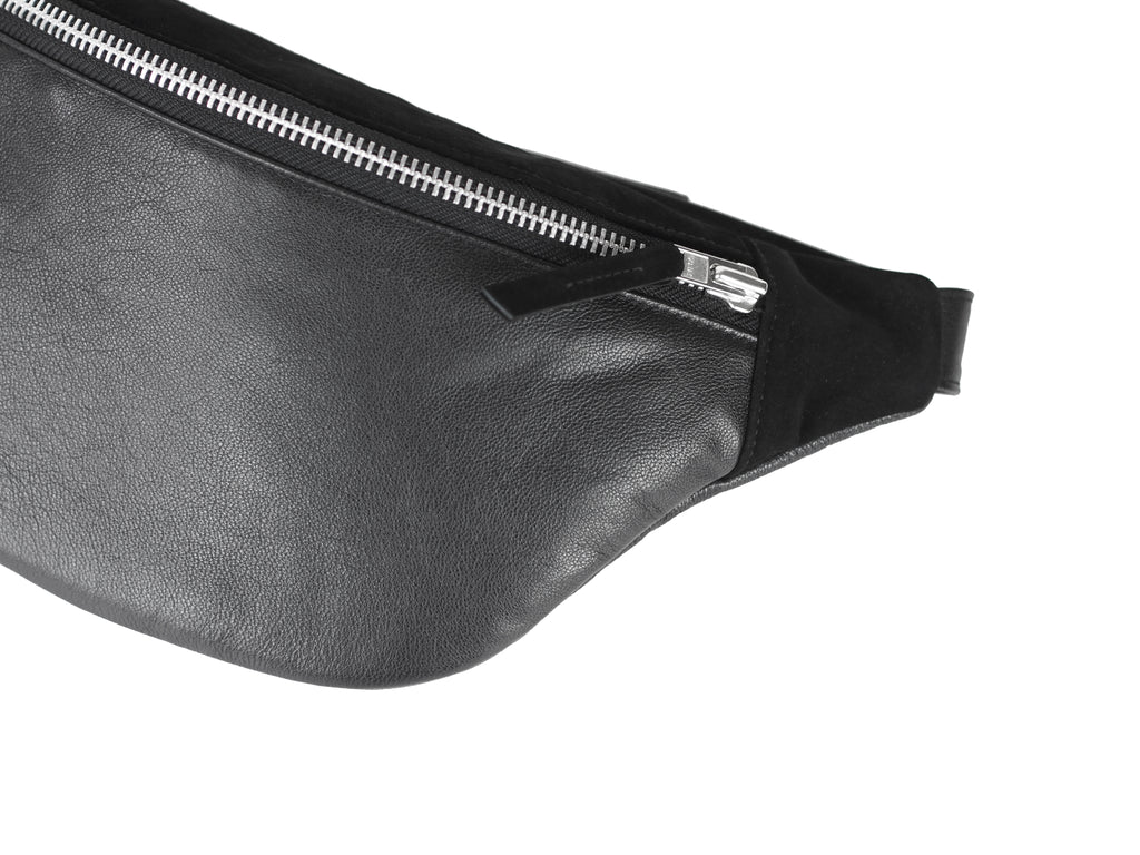 SIMPLE SUEDE AND LEATHER BUM BAG - CHRISTINA FISCHER