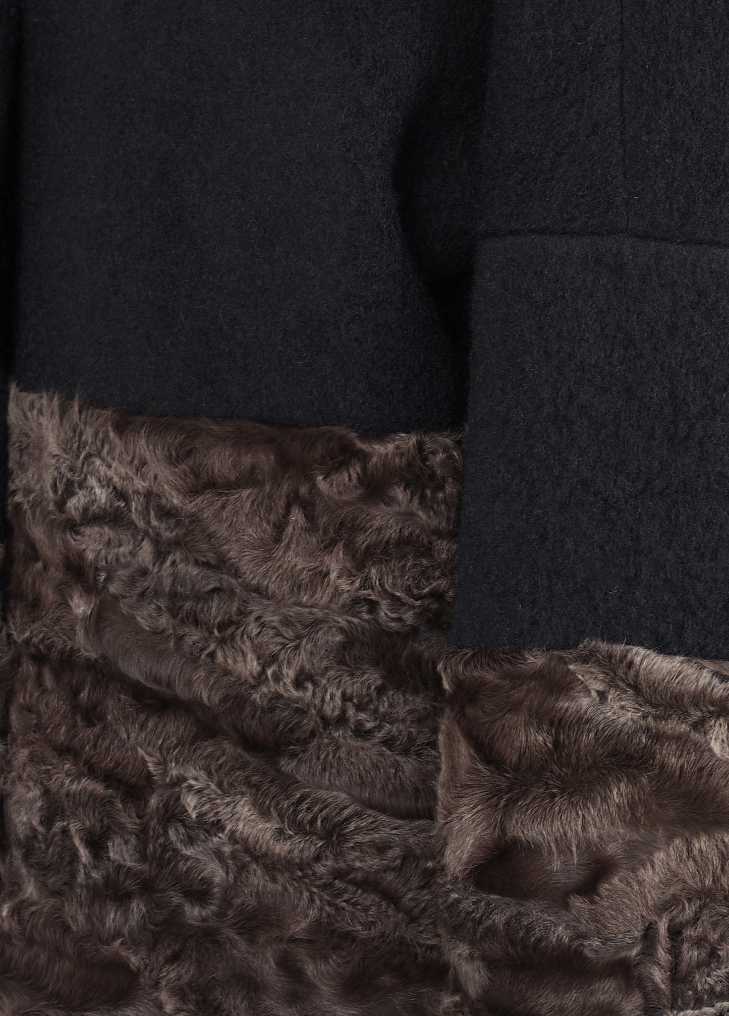 ONE OF A KIND WOOL / FUR JACKET