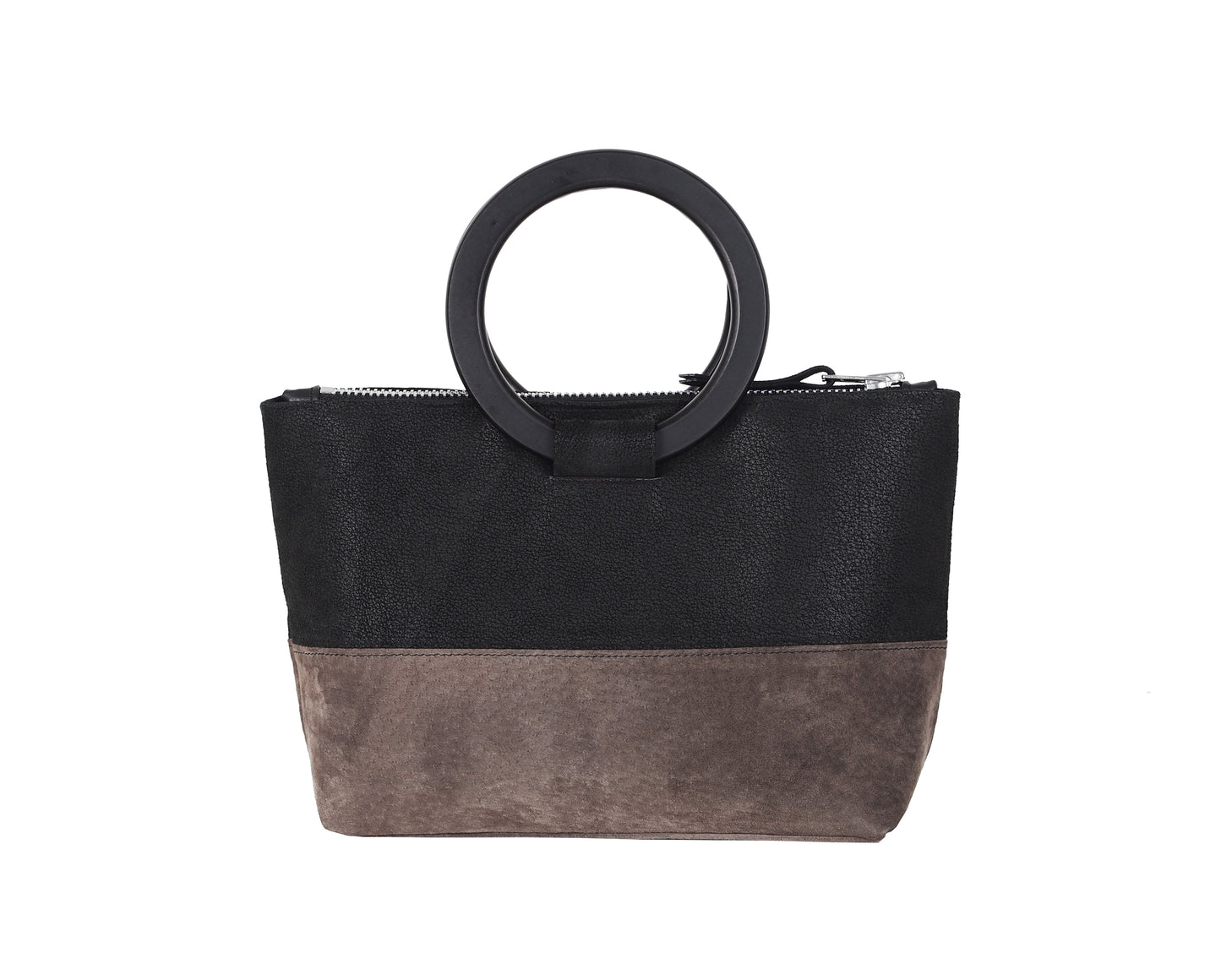 HANDBAG WITH ROUND HANDLES