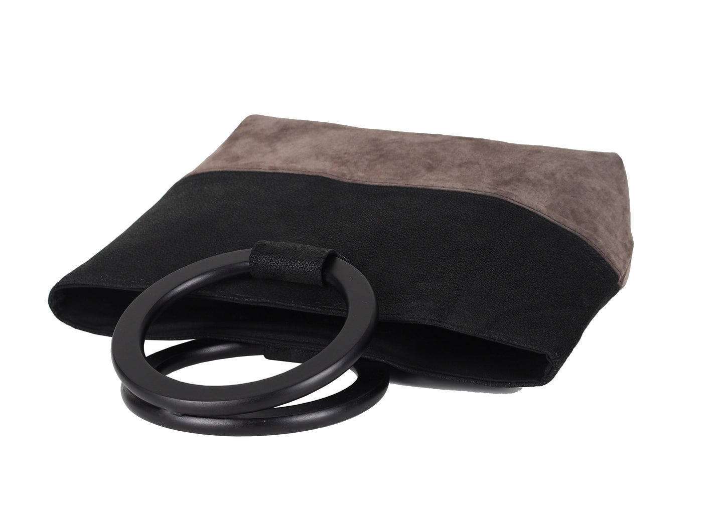 HANDBAG WITH ROUND HANDLES