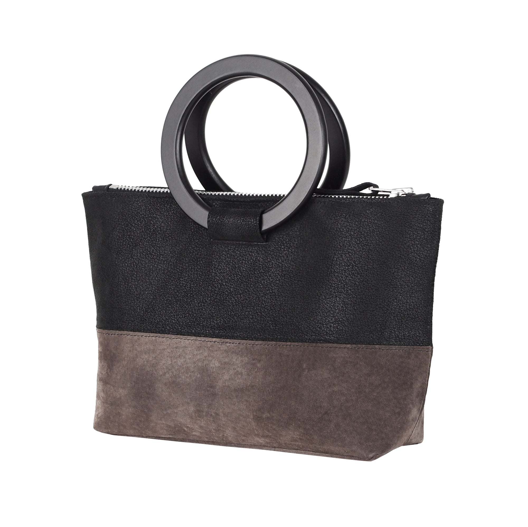 HANDBAG WITH ROUND HANDLES