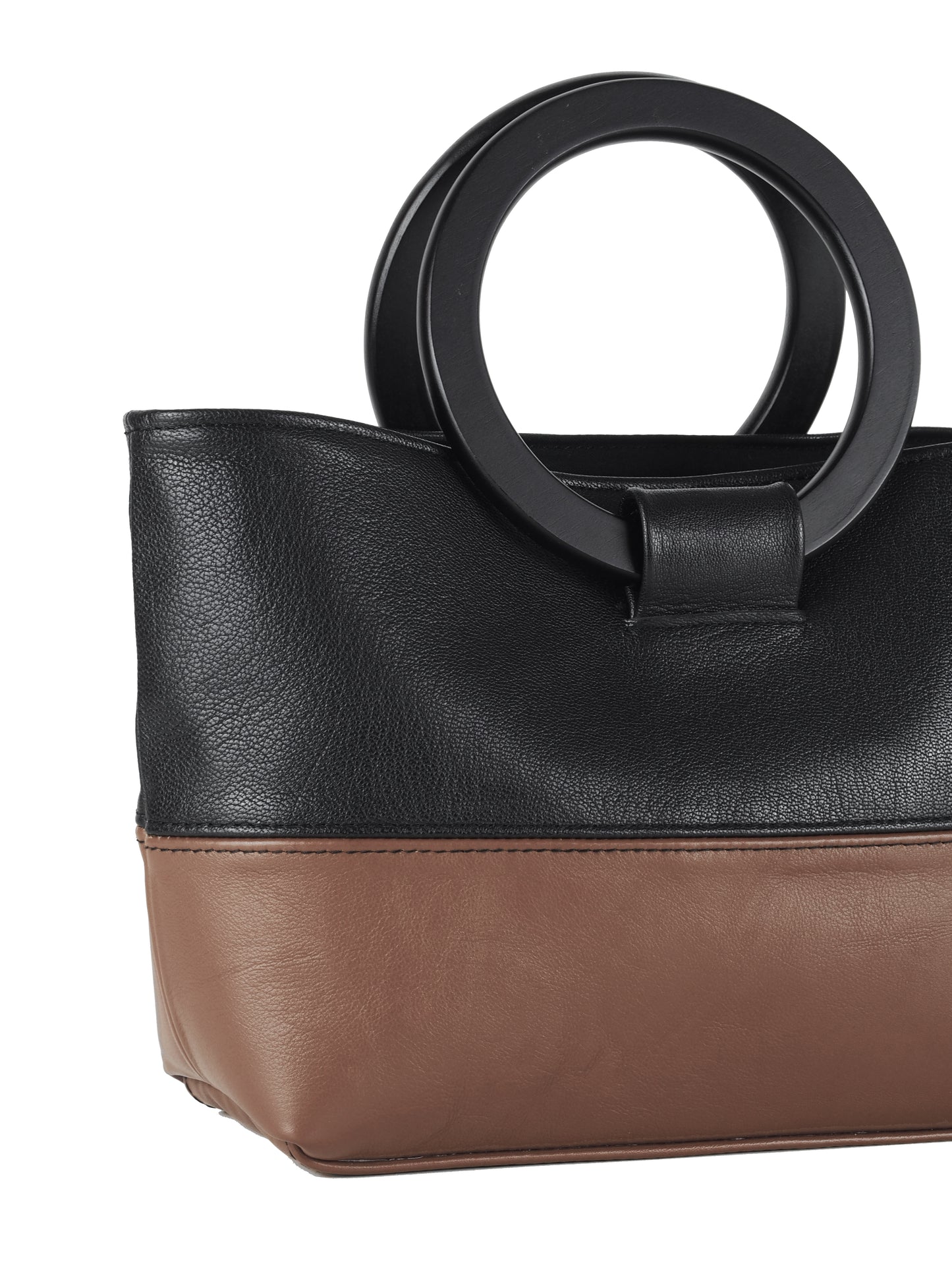 HANDBAG WITH ROUND HANDLES - CHRISTINA FISCHER