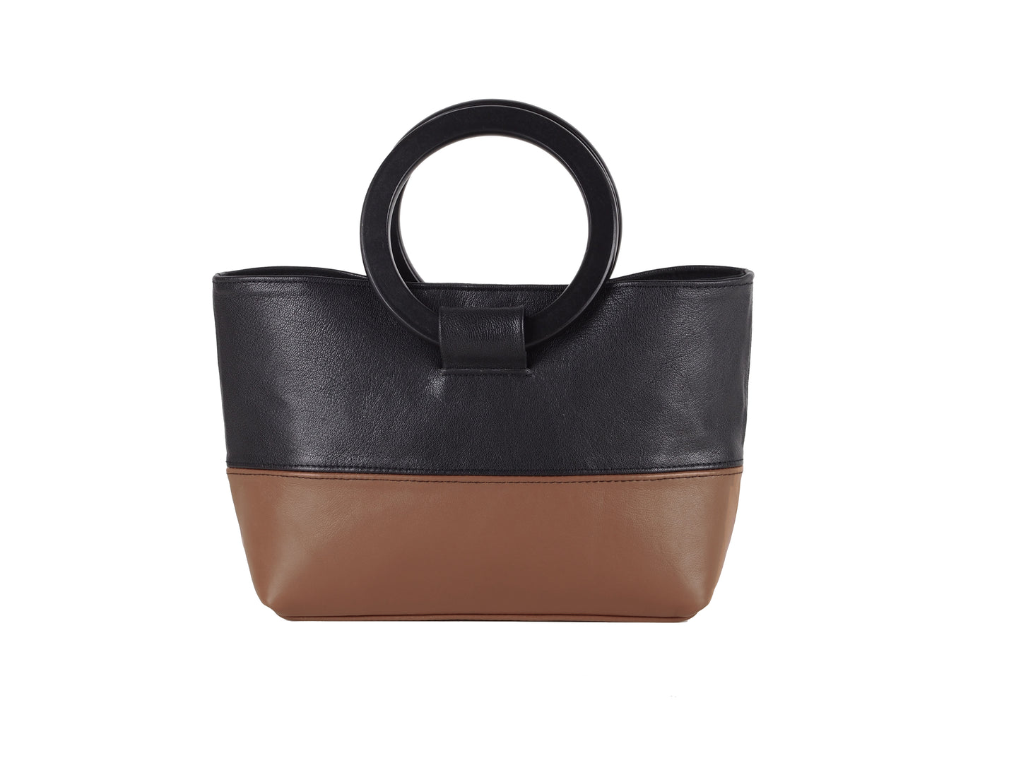 HANDBAG WITH ROUND HANDLES - CHRISTINA FISCHER