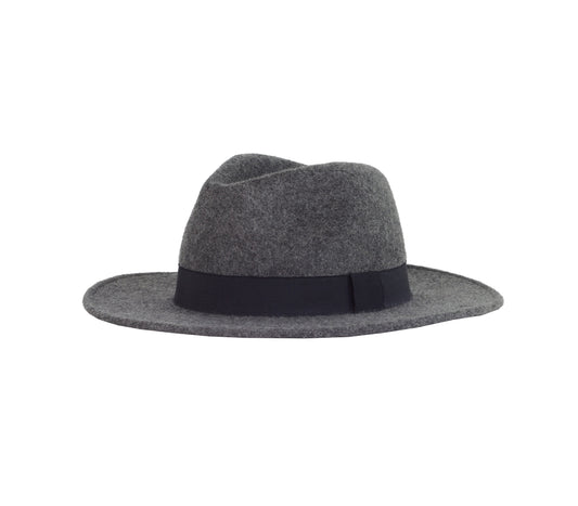 GREY FEDORA HAT