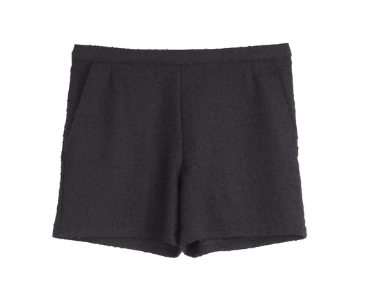 HIGH WAIST BOUCLÉ SHORTS