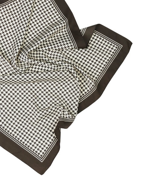 HOUNDSTOOTH BANDANA WITH EYELET