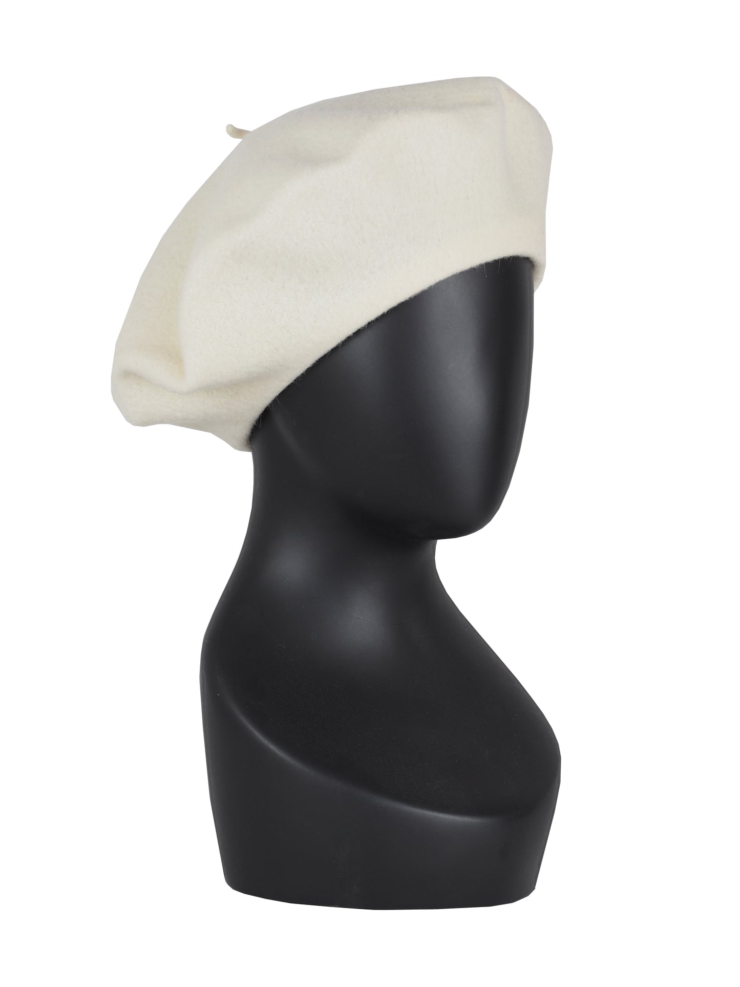 OFF WHITE WOOL BERET