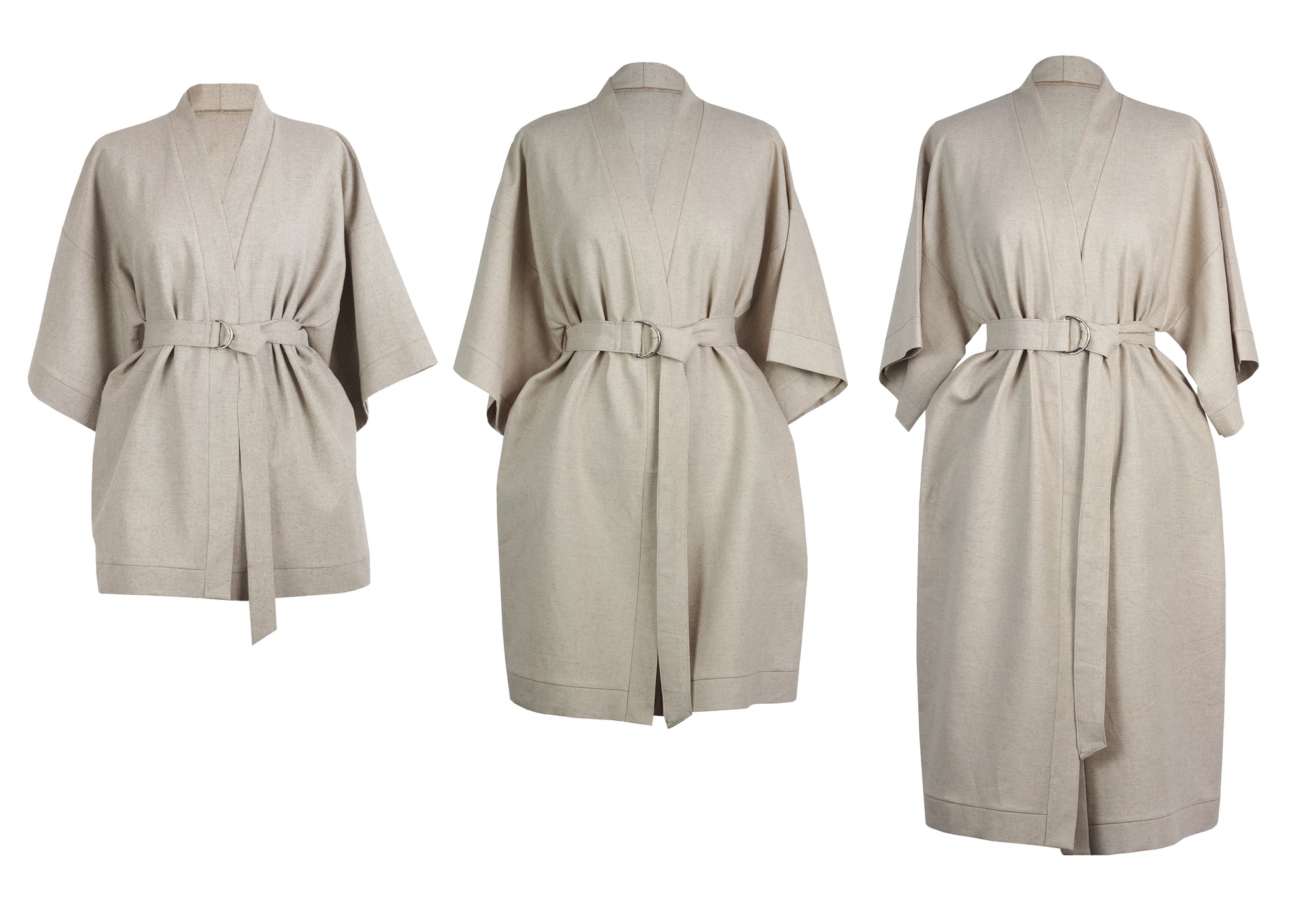 BEIGE LINEN KIMONO - CHRISTINA FISCHER