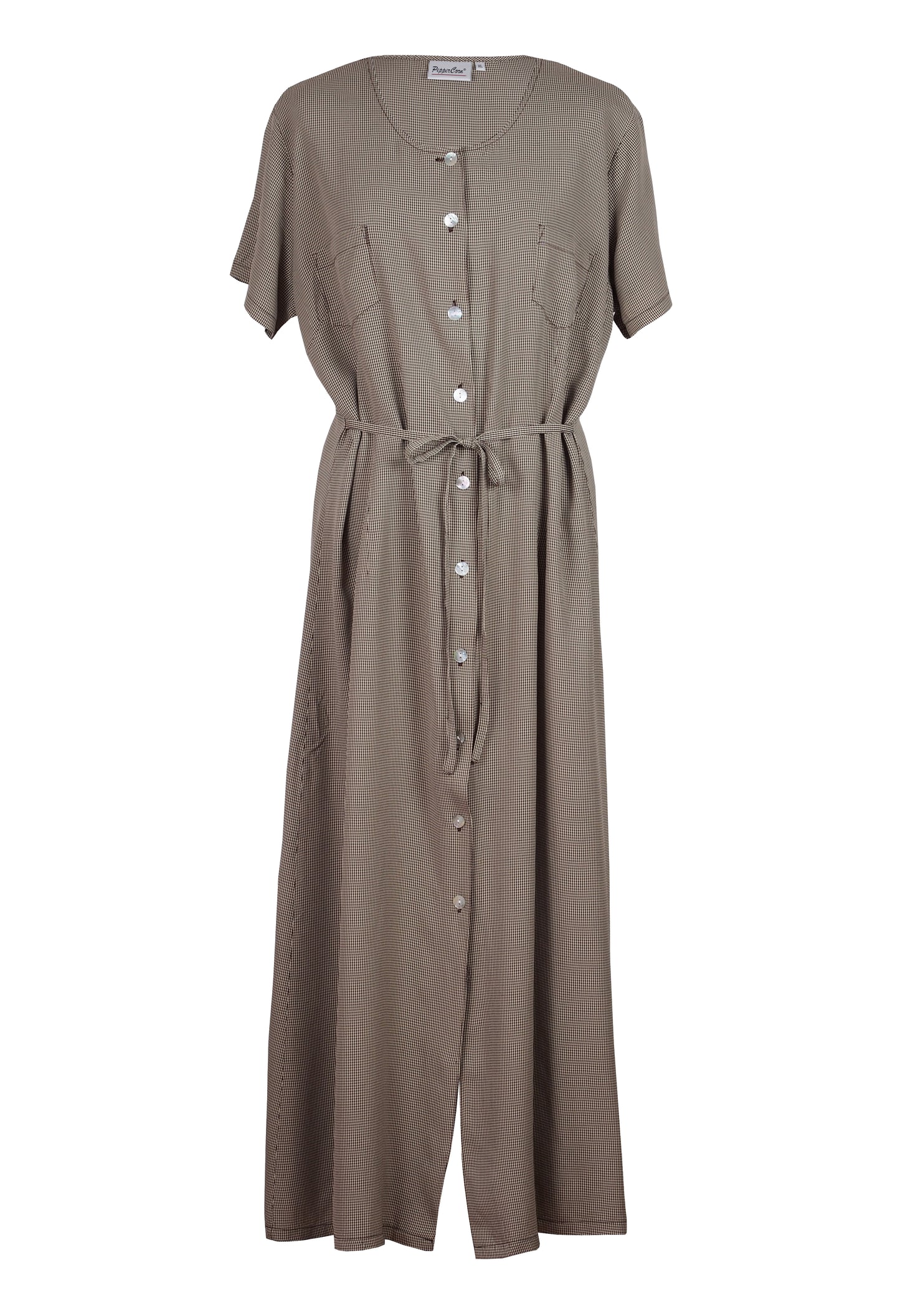 BELTED MAXI DRESS
