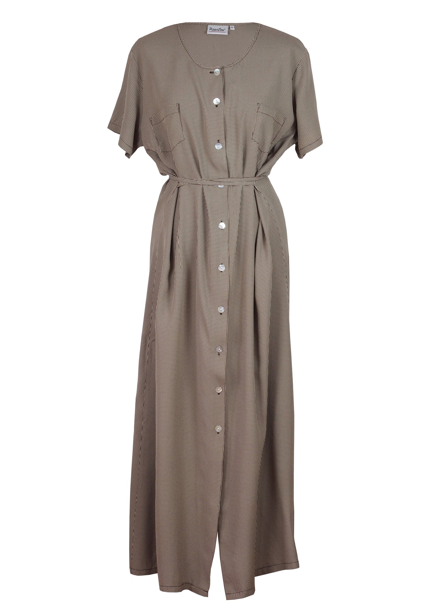 BELTED MAXI DRESS