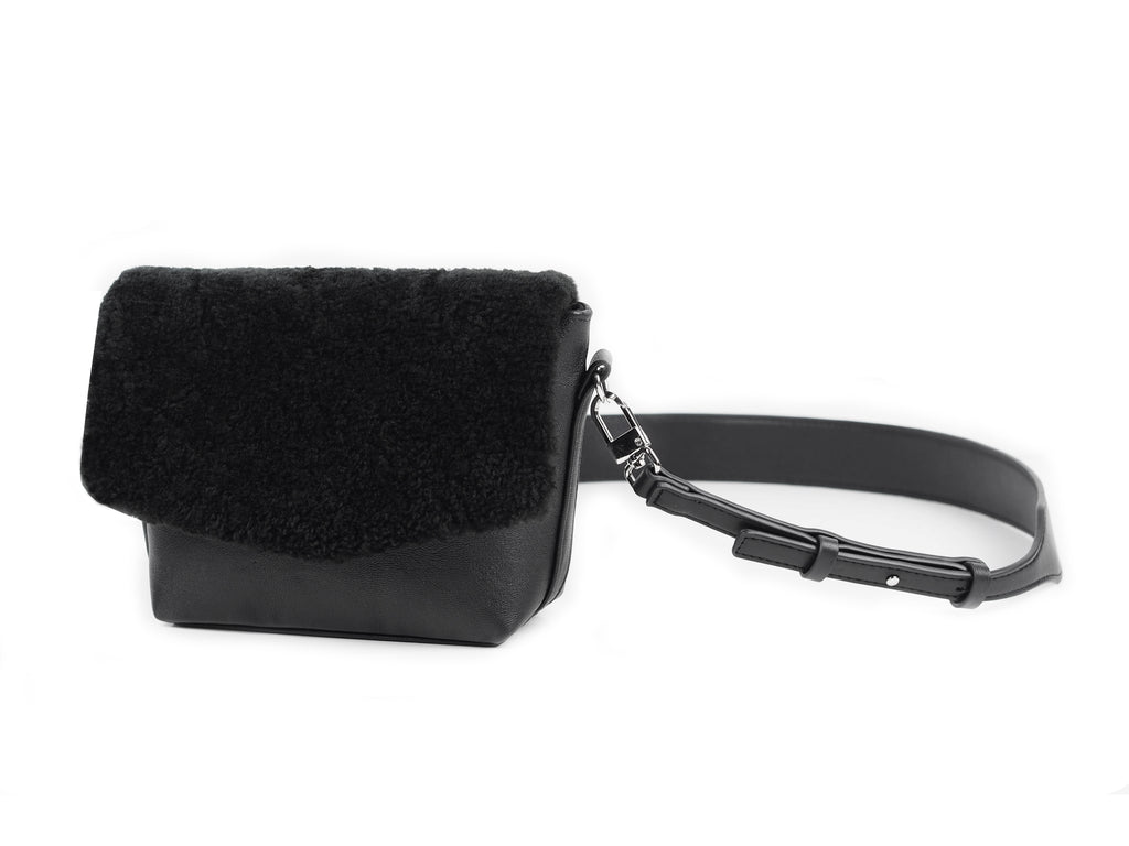SHEARLING FLAP BAG - CHRISTINA FISCHER