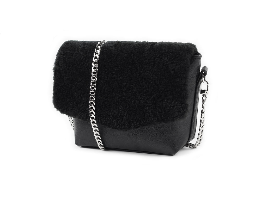 SHEARLING FLAP BAG - CHRISTINA FISCHER