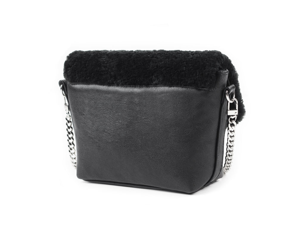 SHEARLING FLAP BAG - CHRISTINA FISCHER