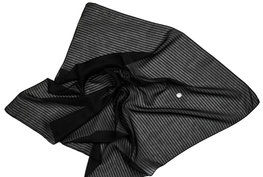 STRIPED BANDANA WITH EYELET