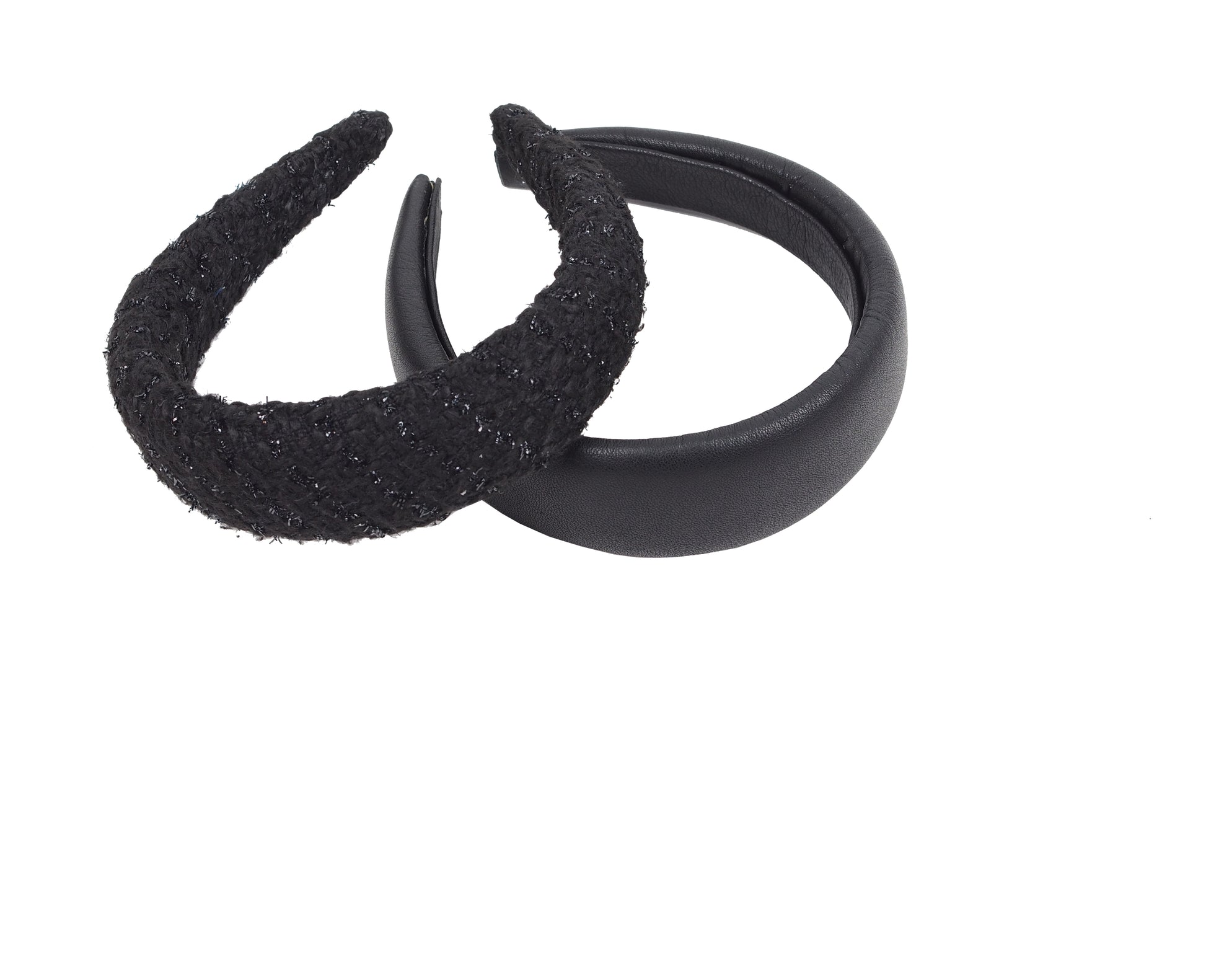 BOUCLE AND LEATHER HEADBAND - CHRISTINA FISCHER