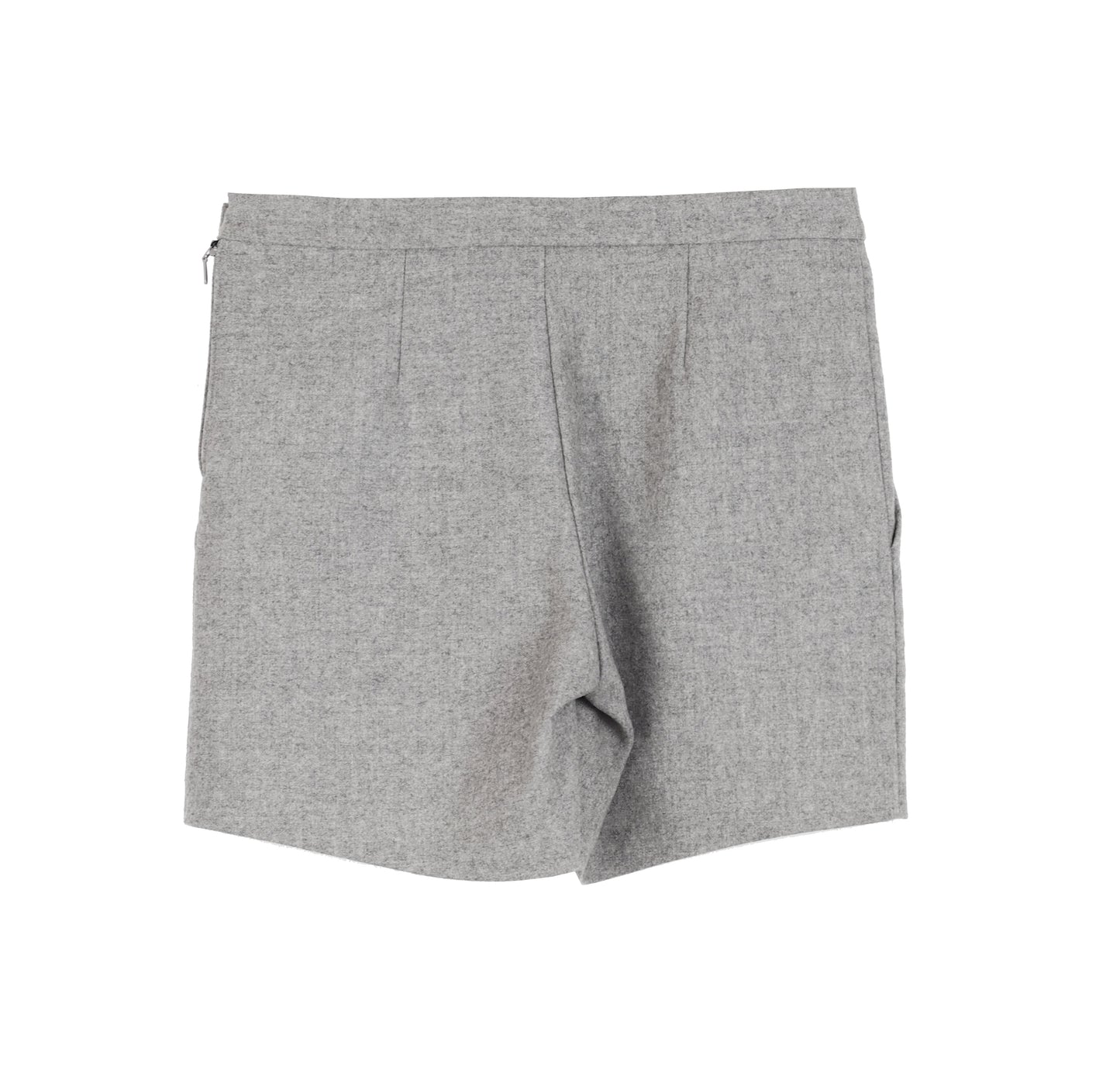 HIGH WAIST WOOL SHORTS